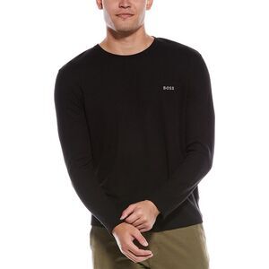 Hugo Boss Mens Waffle Shirt, Black